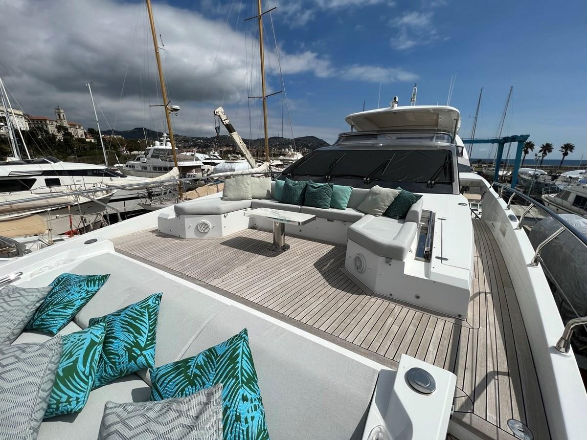 a boat docked at a pier aboard QUEEN ANA Yacht for Sale
