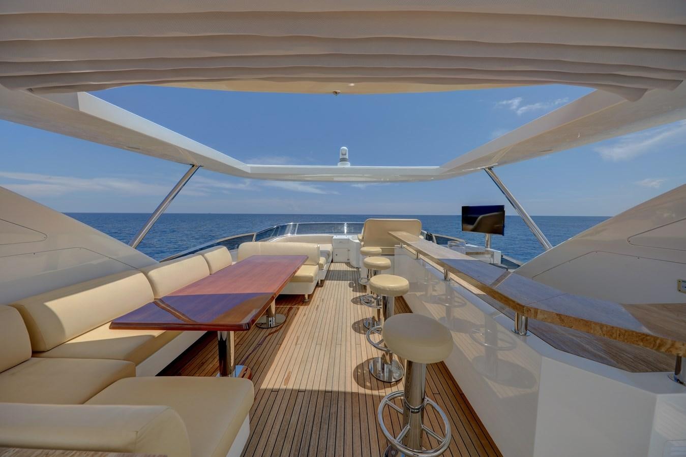 inside of an airplane aboard Valere Yacht for Sale