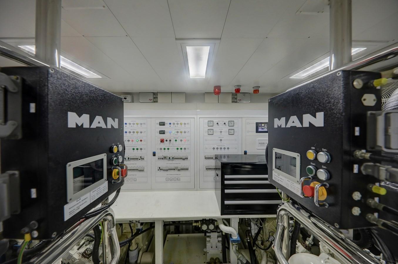 inside view of a factory aboard Valere Yacht for Sale