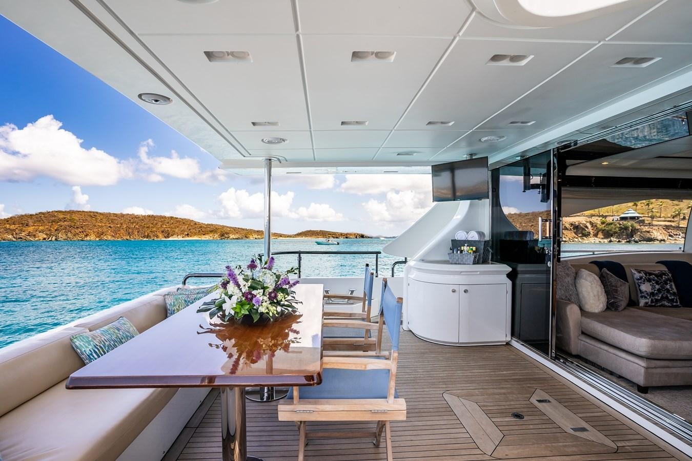 a boat on the water aboard Valere Yacht for Sale