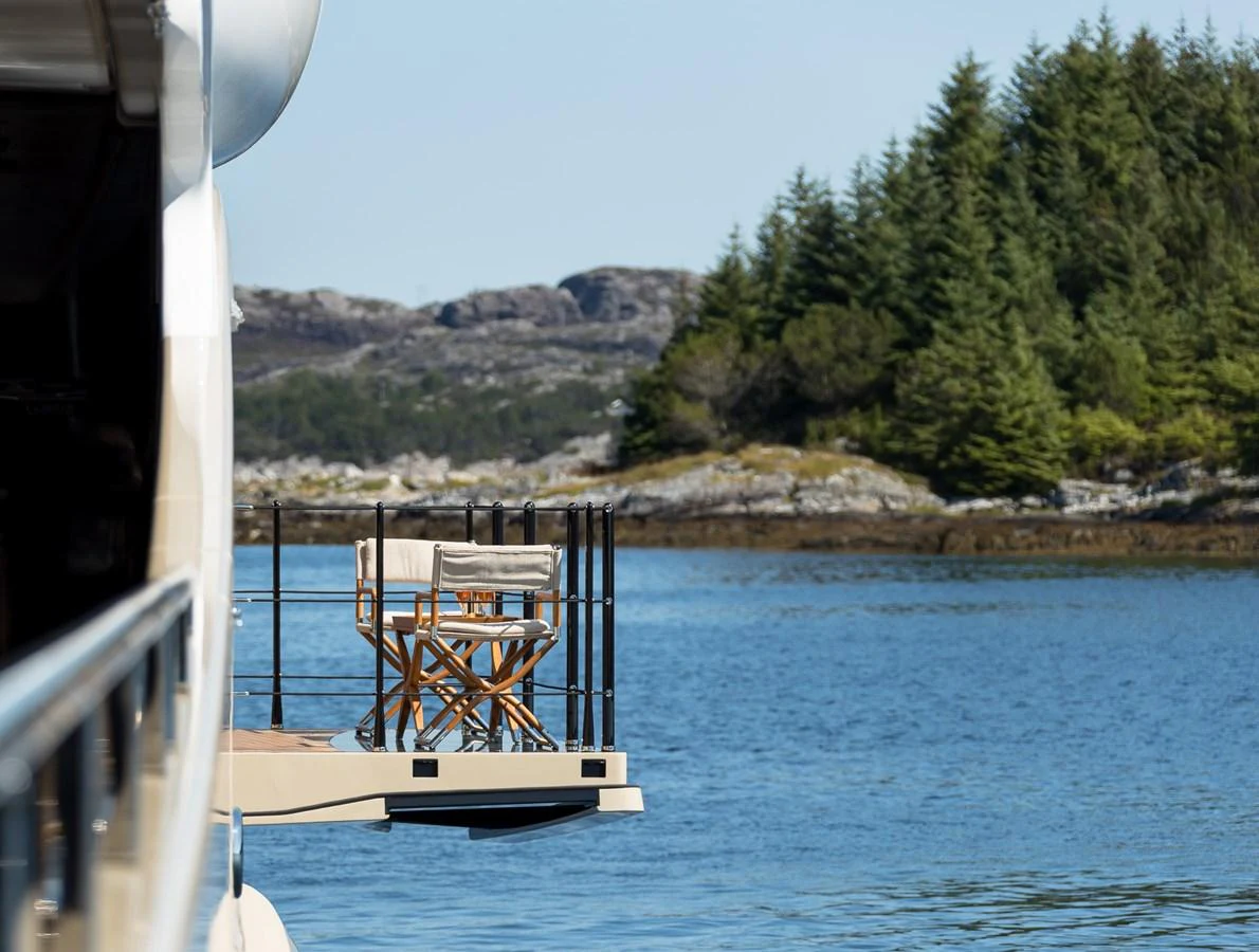 a boat on the water aboard LILI Yacht for Charter