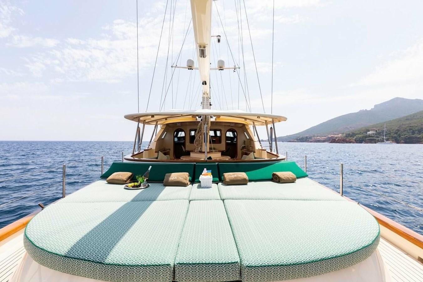 a boat on the water aboard NORFOLK STAR Yacht for Charter