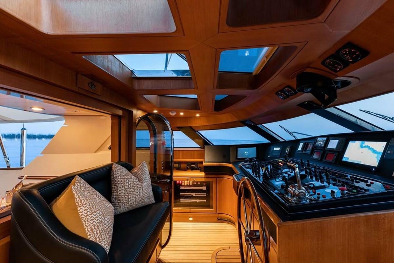 inside of a vehicle aboard NORFOLK STAR Yacht for Charter