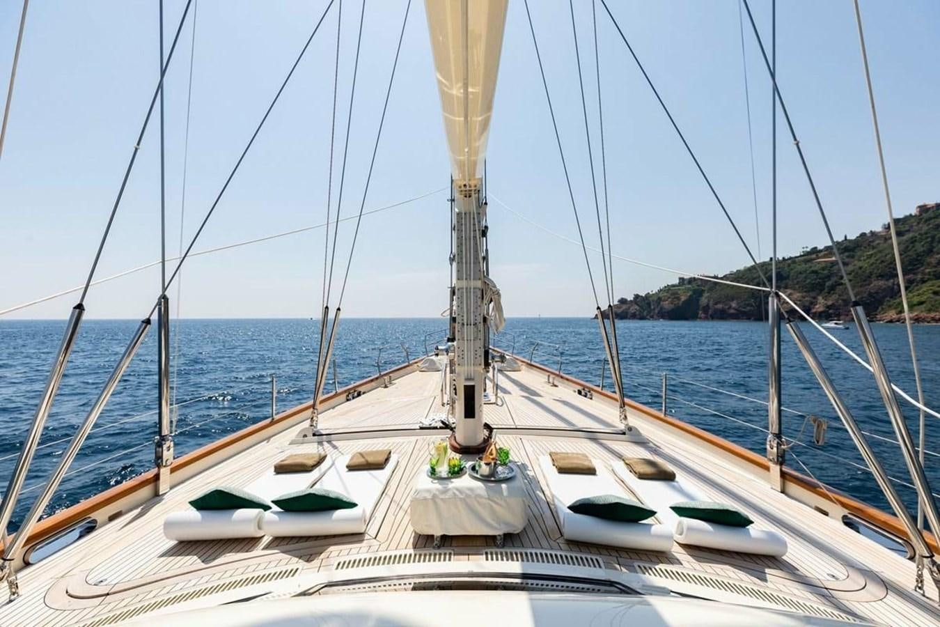 a boat on the water aboard NORFOLK STAR Yacht for Charter