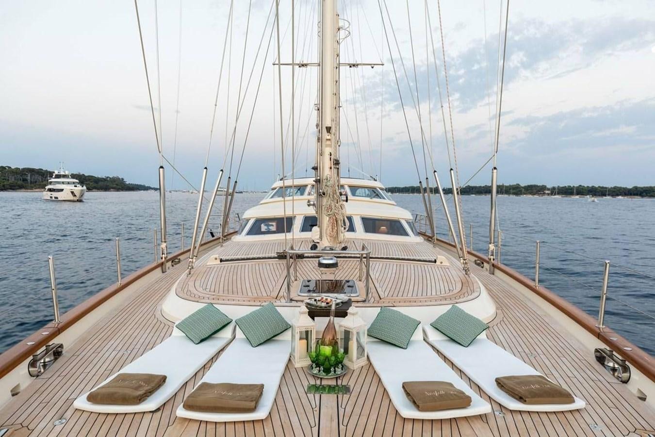a boat on the water aboard NORFOLK STAR Yacht for Charter