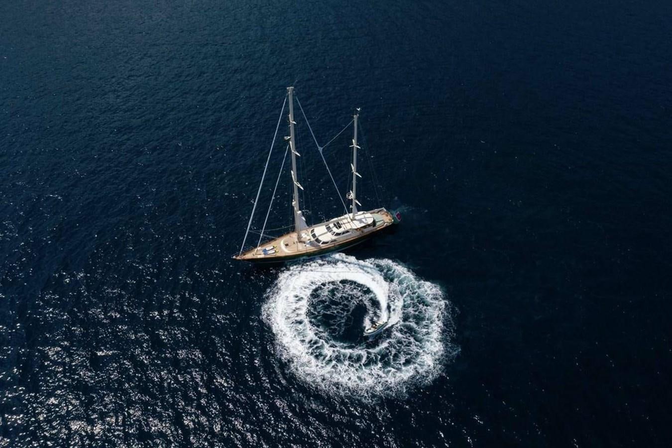 a boat in the water aboard NORFOLK STAR Yacht for Charter