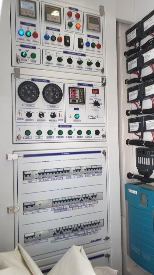 a machine with buttons and switches aboard VISIONARIA Yacht for Sale