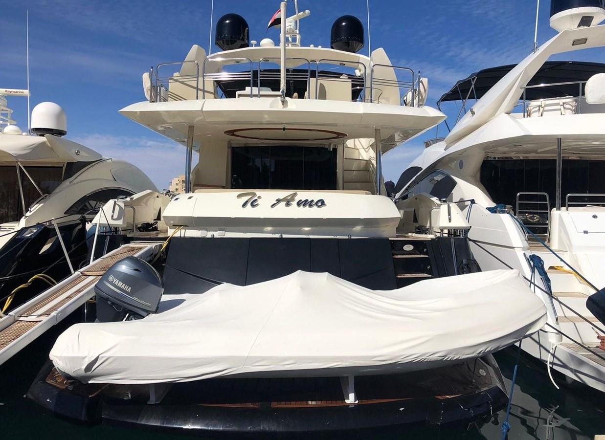 a group of boats in a harbor aboard MI ALMA Yacht for Sale