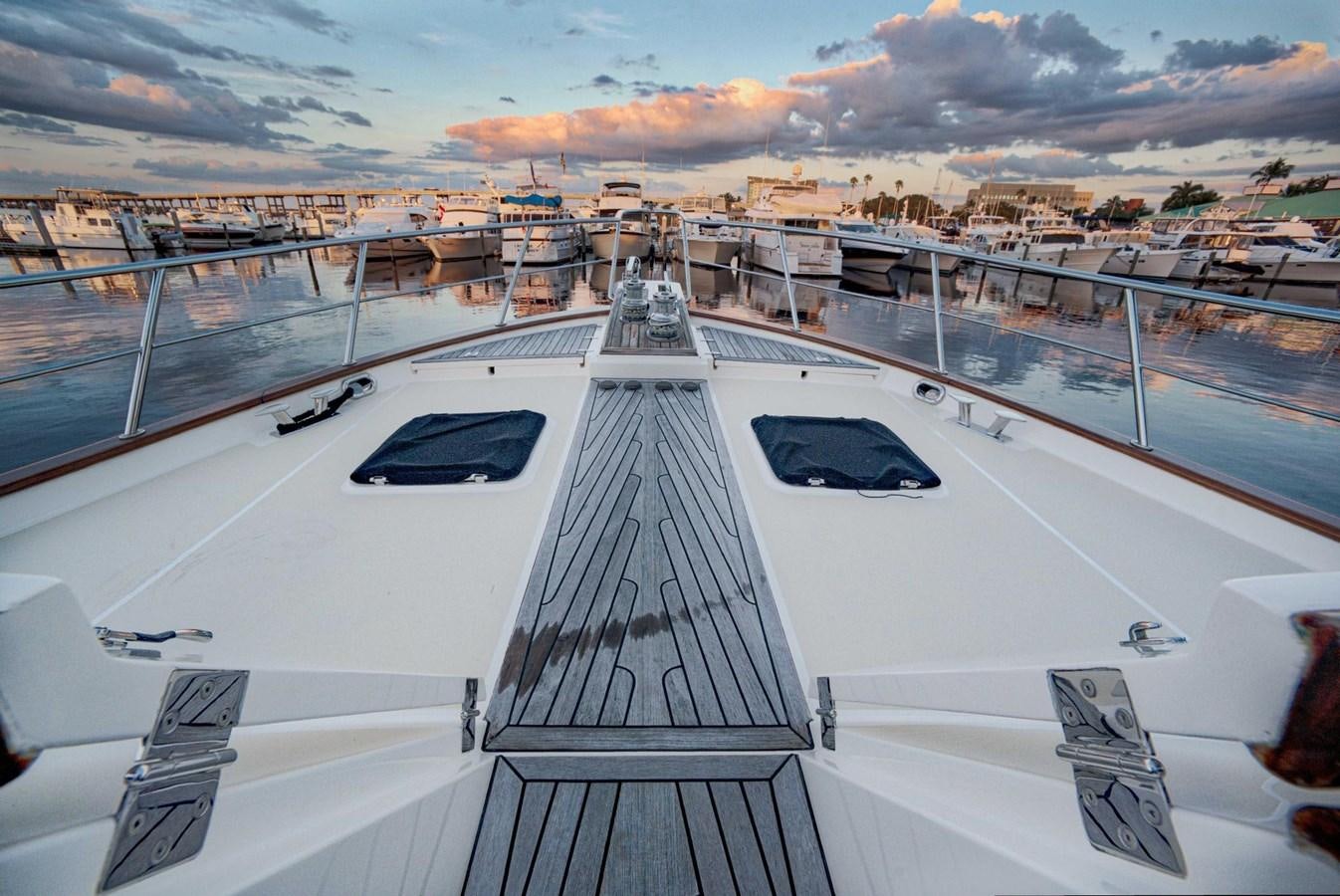 a high angle view of a deck aboard BEACH TO BEACH Yacht for Sale