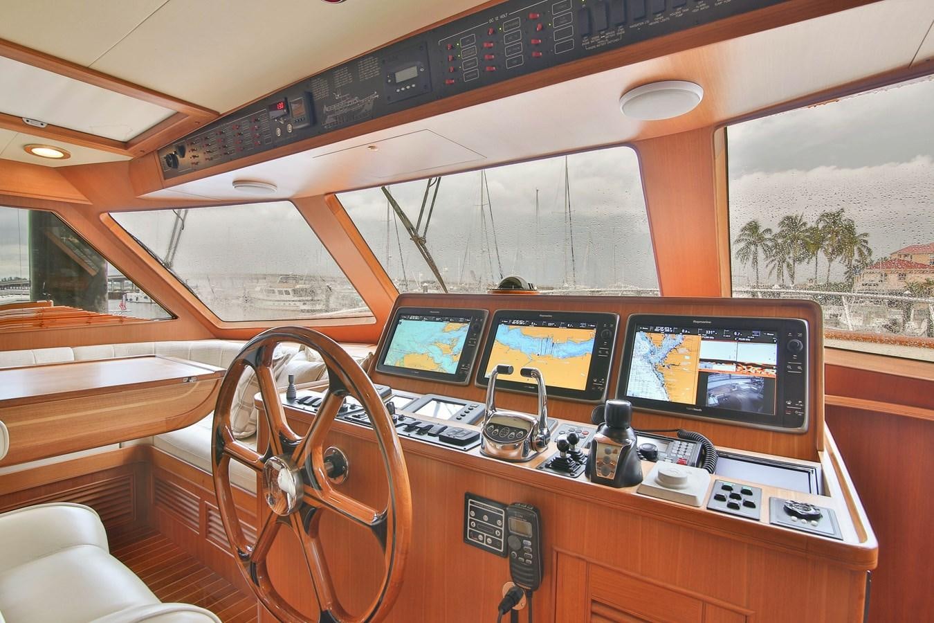 inside of a car aboard FREQUENT SEA Yacht for Sale