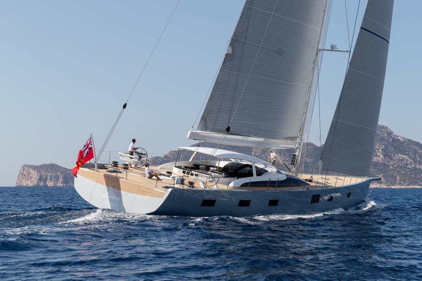 a boat sailing on the sea aboard ALICE Yacht for Sale