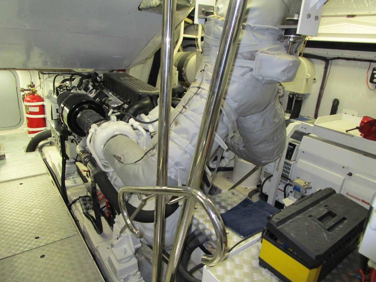 a machine with a large metal pipe aboard MOJO II Yacht for Sale