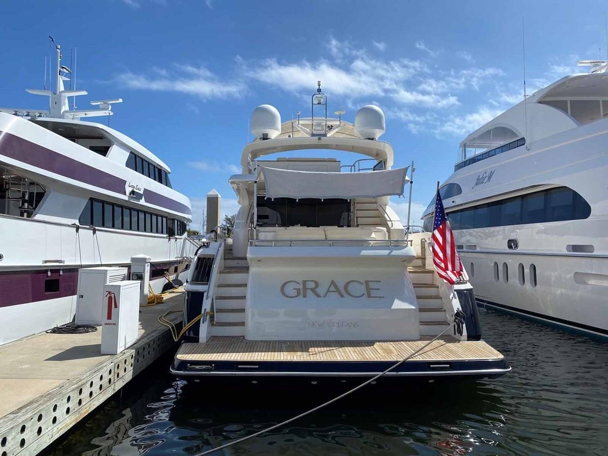 a group of boats are parked at a dock aboard MOJO II Yacht for Sale