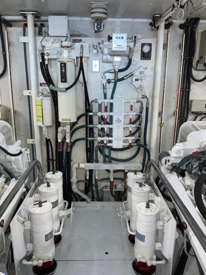 a room with machinery aboard LADY GRACE Yacht for Sale