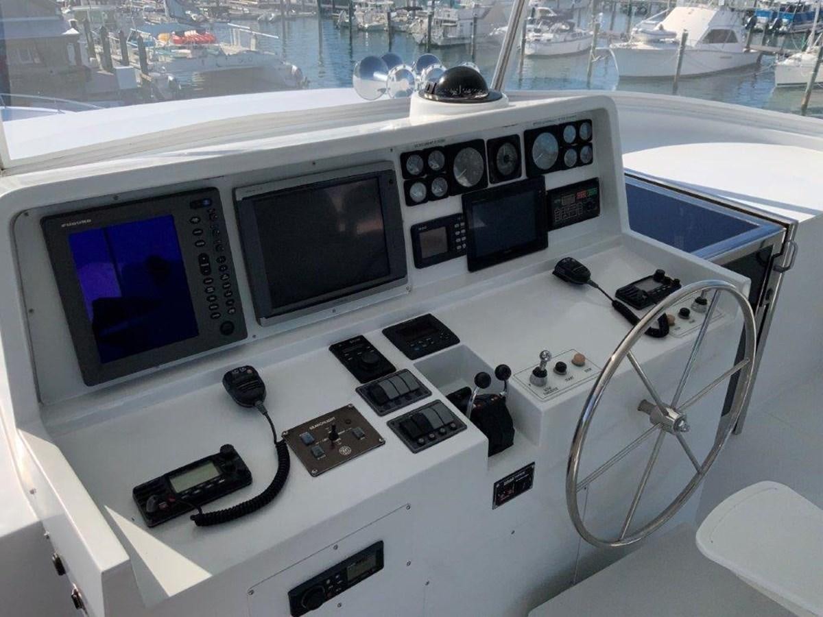a control panel on a boat aboard LADY GRACE Yacht for Sale