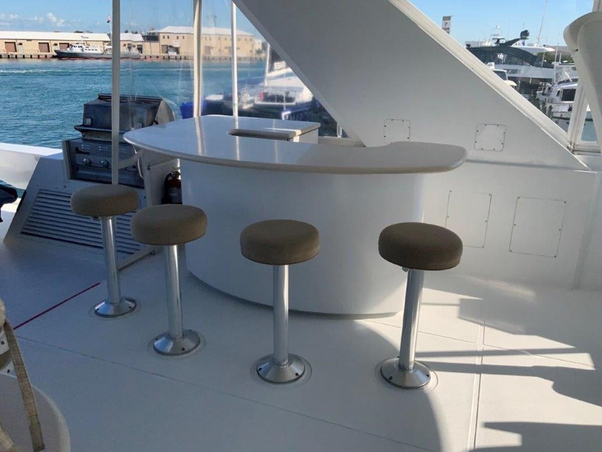 a table on a boat aboard LADY GRACE Yacht for Sale