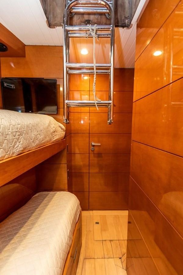 a shower unit in a bathroom aboard HISTORY Yacht for Sale