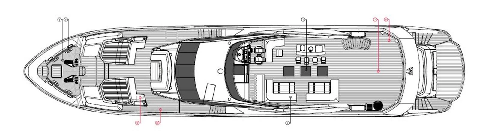 diagram, engineering drawing aboard QART HADASHT Yacht for Sale