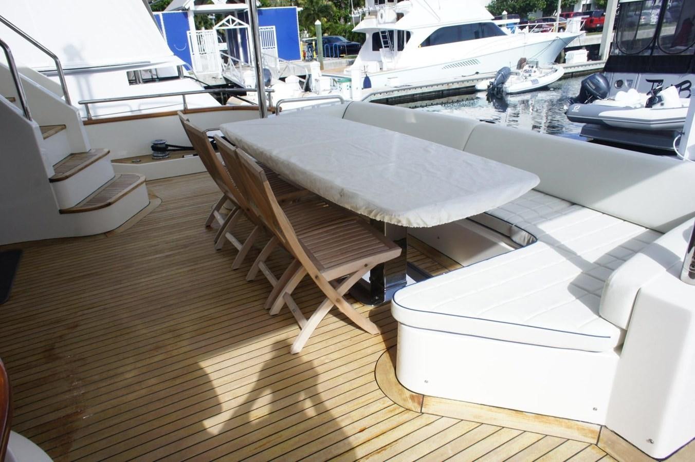 a boat on a deck aboard CASPIAN Yacht for Sale