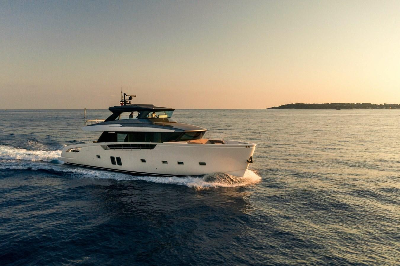 a boat on the water aboard 2019 SANLORENZO SX76 #16 Yacht for Sale