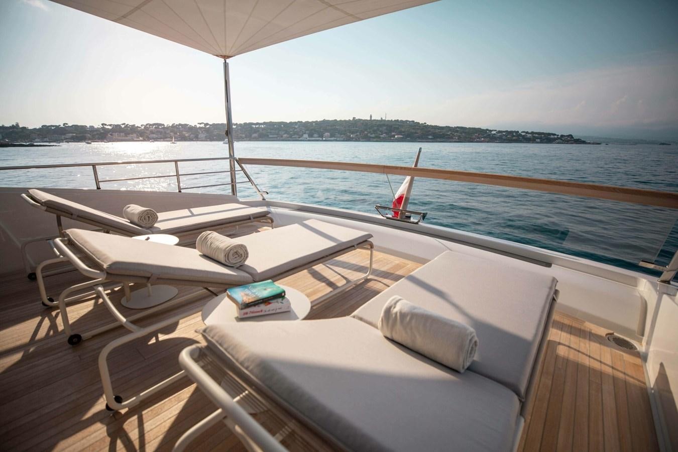 a boat on the water aboard 2019 SANLORENZO SX76 #16 Yacht for Sale