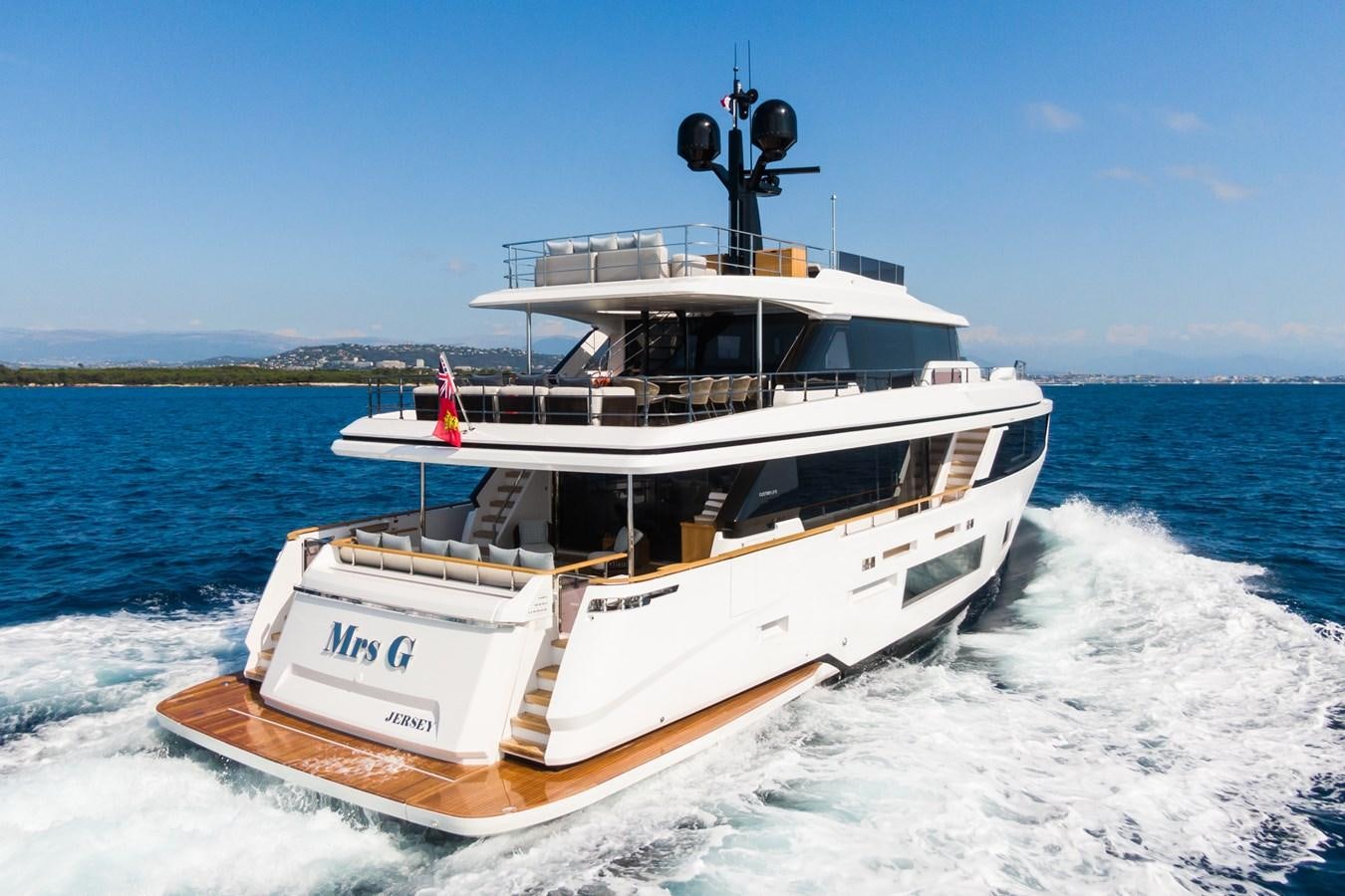 a boat on the water aboard MRS L Yacht for Sale