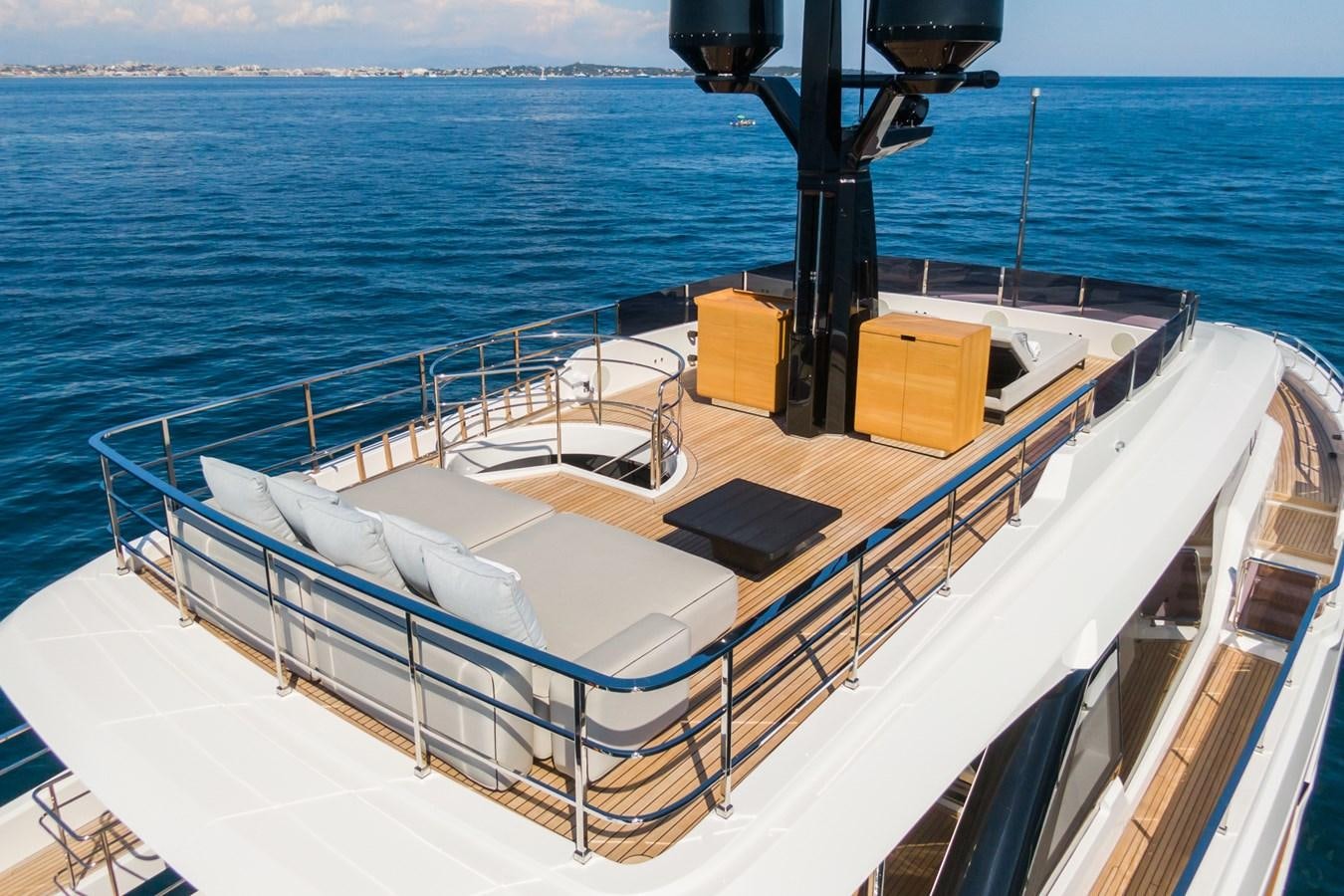 a boat on the water aboard MRS L Yacht for Sale
