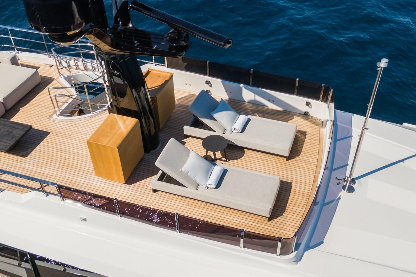 a satellite dish on a boat aboard MRS L Yacht for Sale