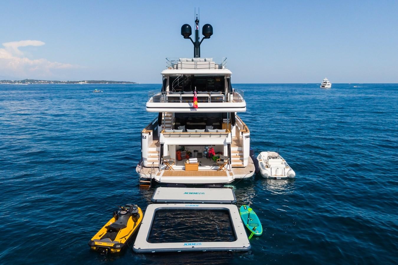 a boat on the water aboard MRS L Yacht for Sale