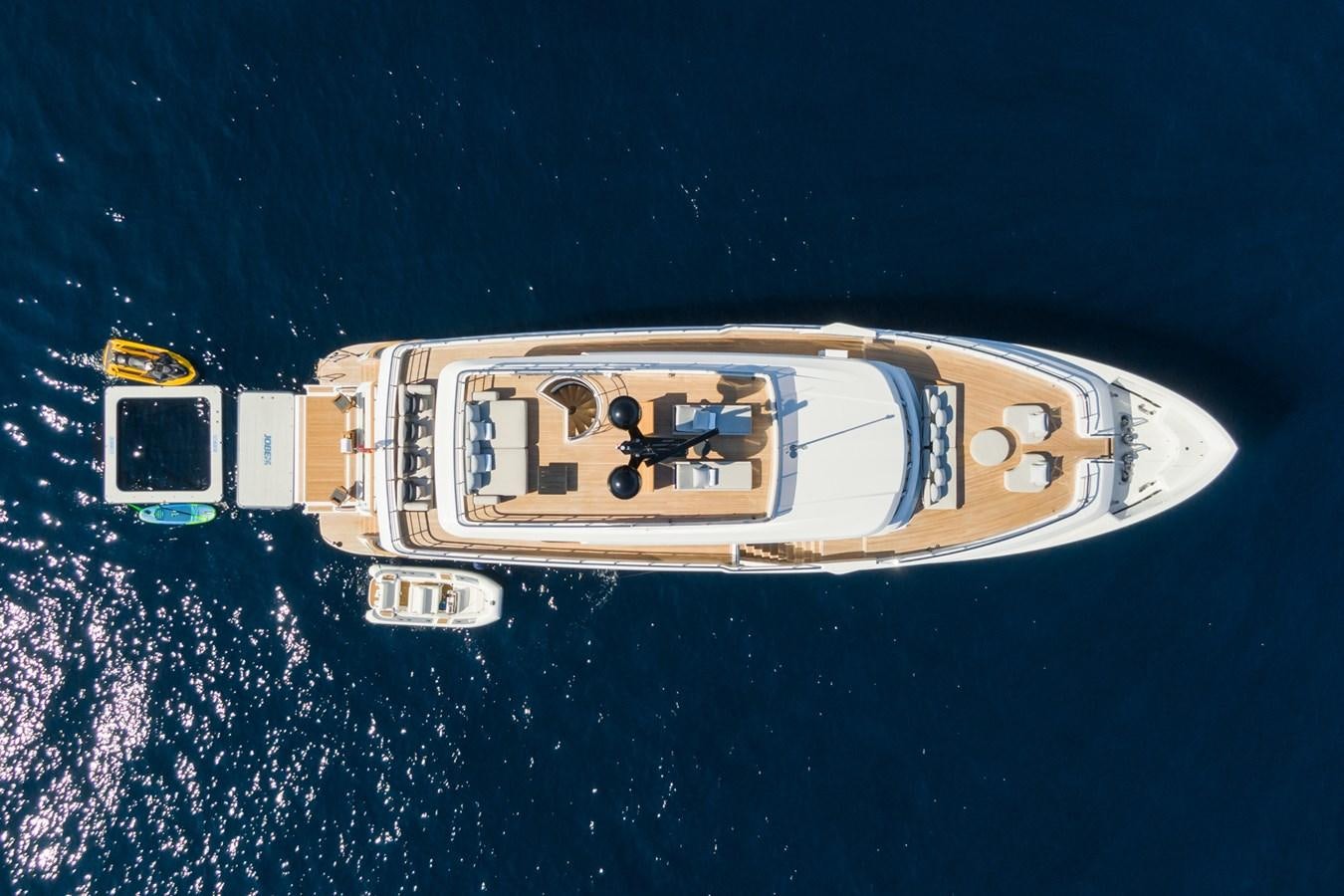 a space ship in space aboard MRS L Yacht for Sale