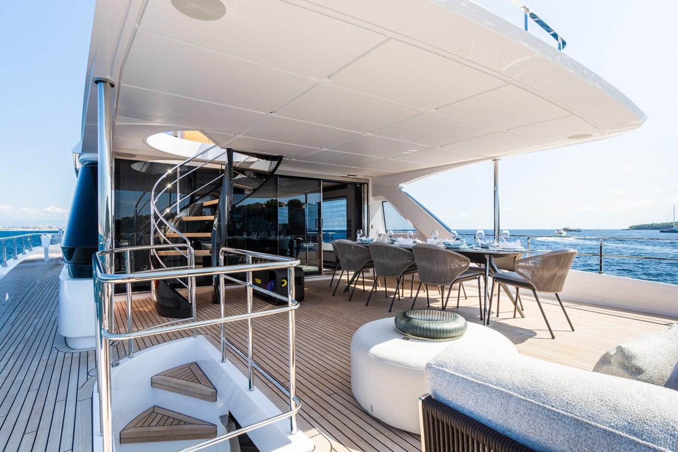 a boat on the water aboard MRS L Yacht for Sale