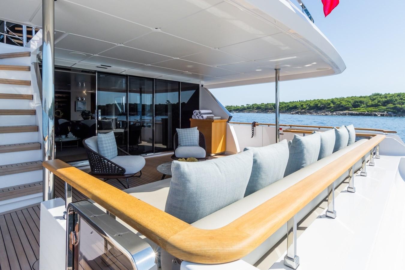 a boat on the water aboard MRS L Yacht for Sale