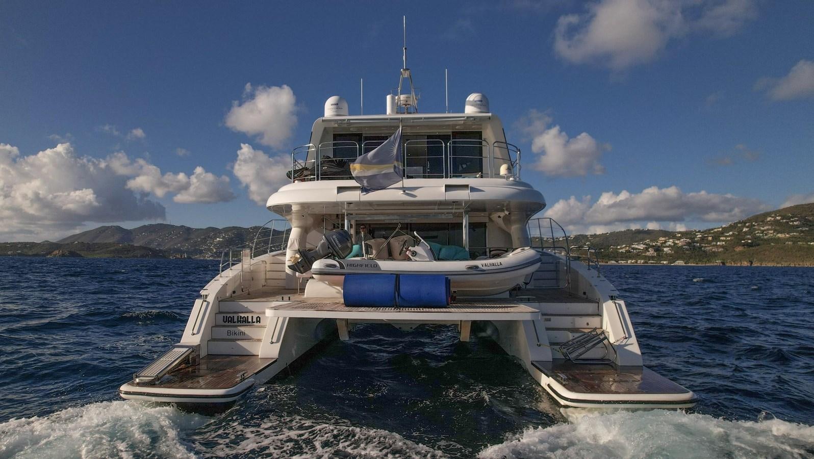 a boat on the water aboard VALHALLA Yacht for Sale