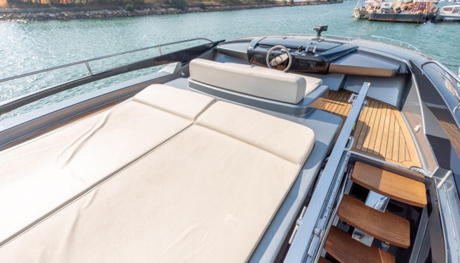 a boat with a motor on the deck aboard SILVER BREEZE Yacht for Sale