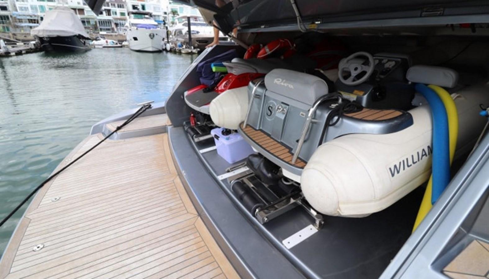 a boat with a motor aboard SILVER BREEZE Yacht for Sale