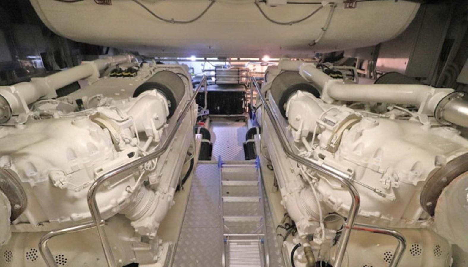 a large room with machinery aboard SILVER BREEZE Yacht for Sale