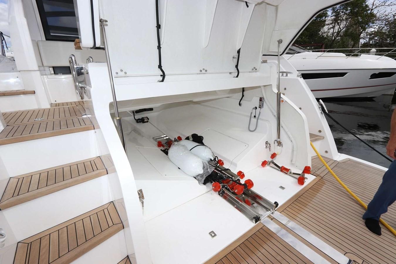 a machine on the floor aboard LYDIA SWAG Yacht for Sale