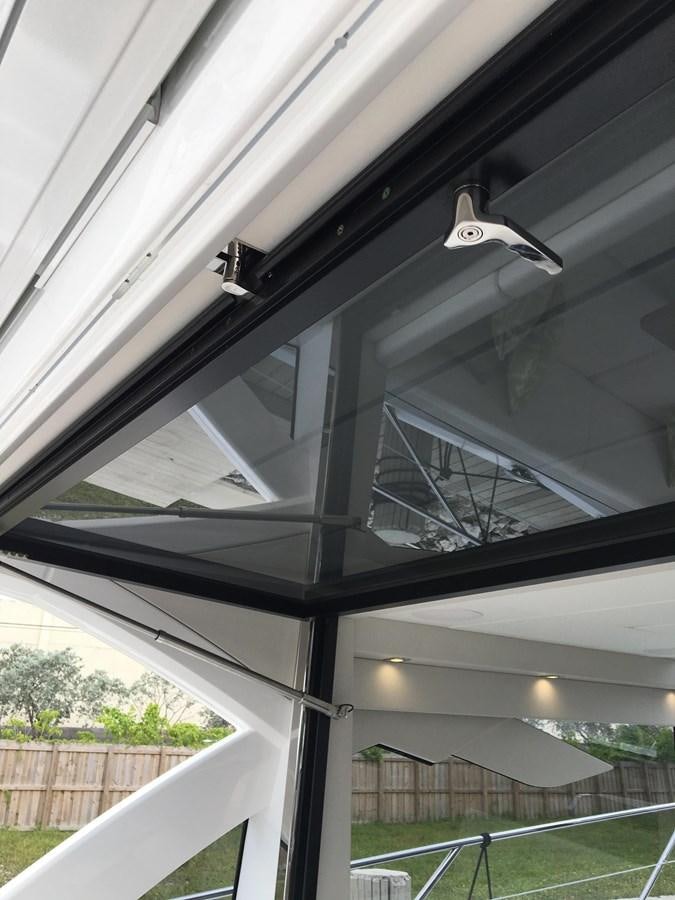 a bird flying in a building aboard LYDIA SWAG Yacht for Sale