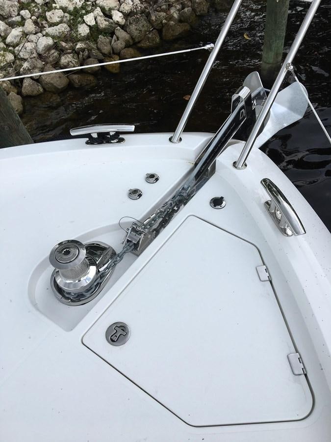 a white electric guitar aboard LYDIA SWAG Yacht for Sale