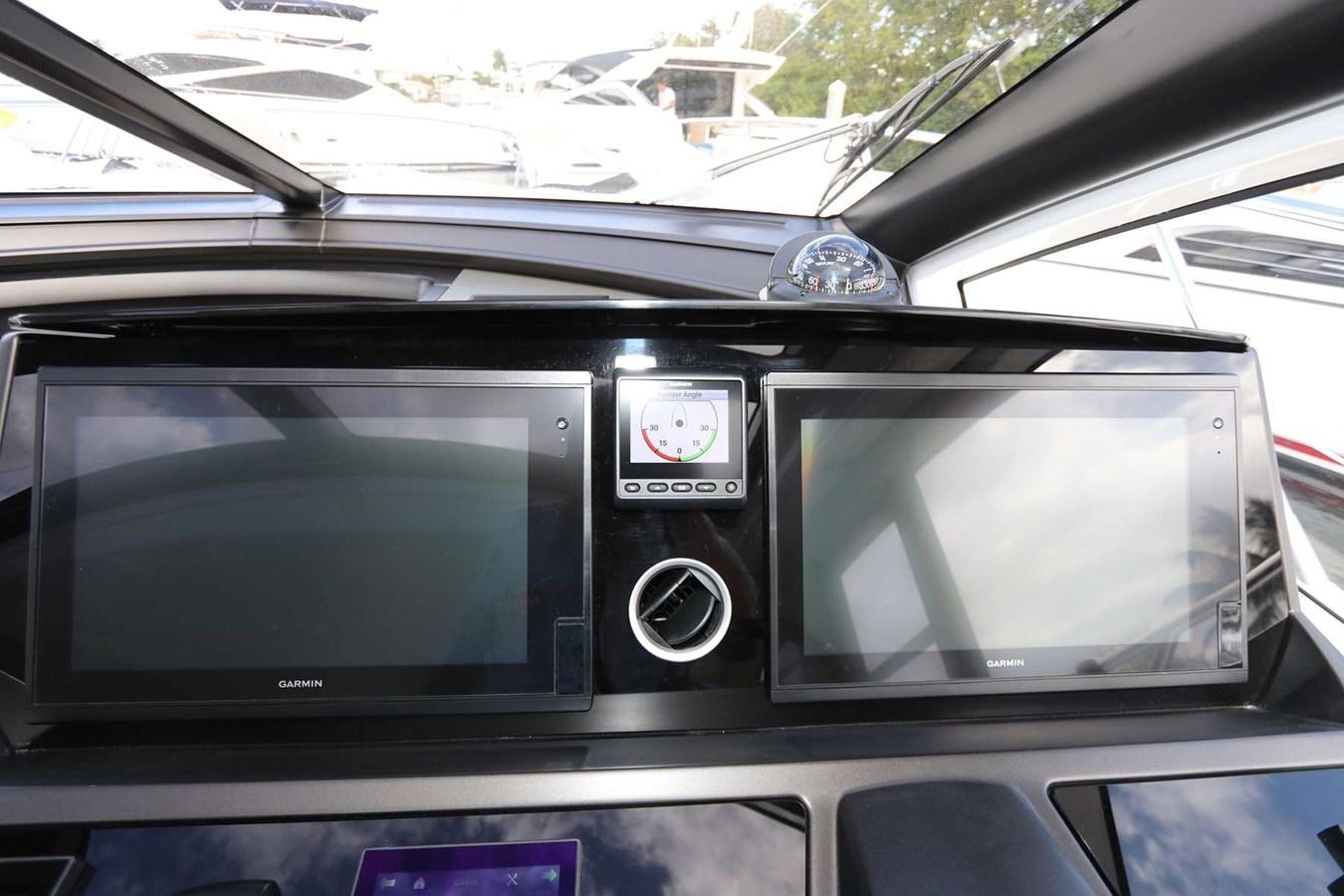 the inside of a car aboard LYDIA SWAG Yacht for Sale