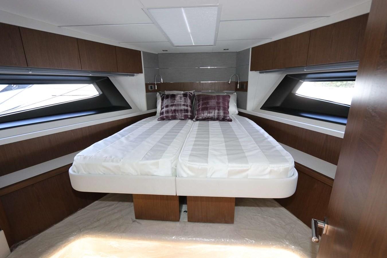 a bed in a room aboard LYDIA SWAG Yacht for Sale