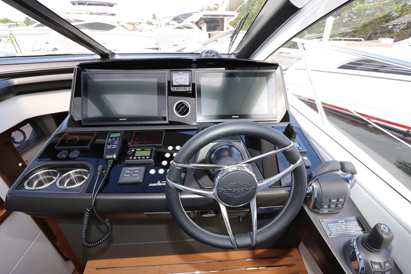 the inside of a car aboard LYDIA SWAG Yacht for Sale