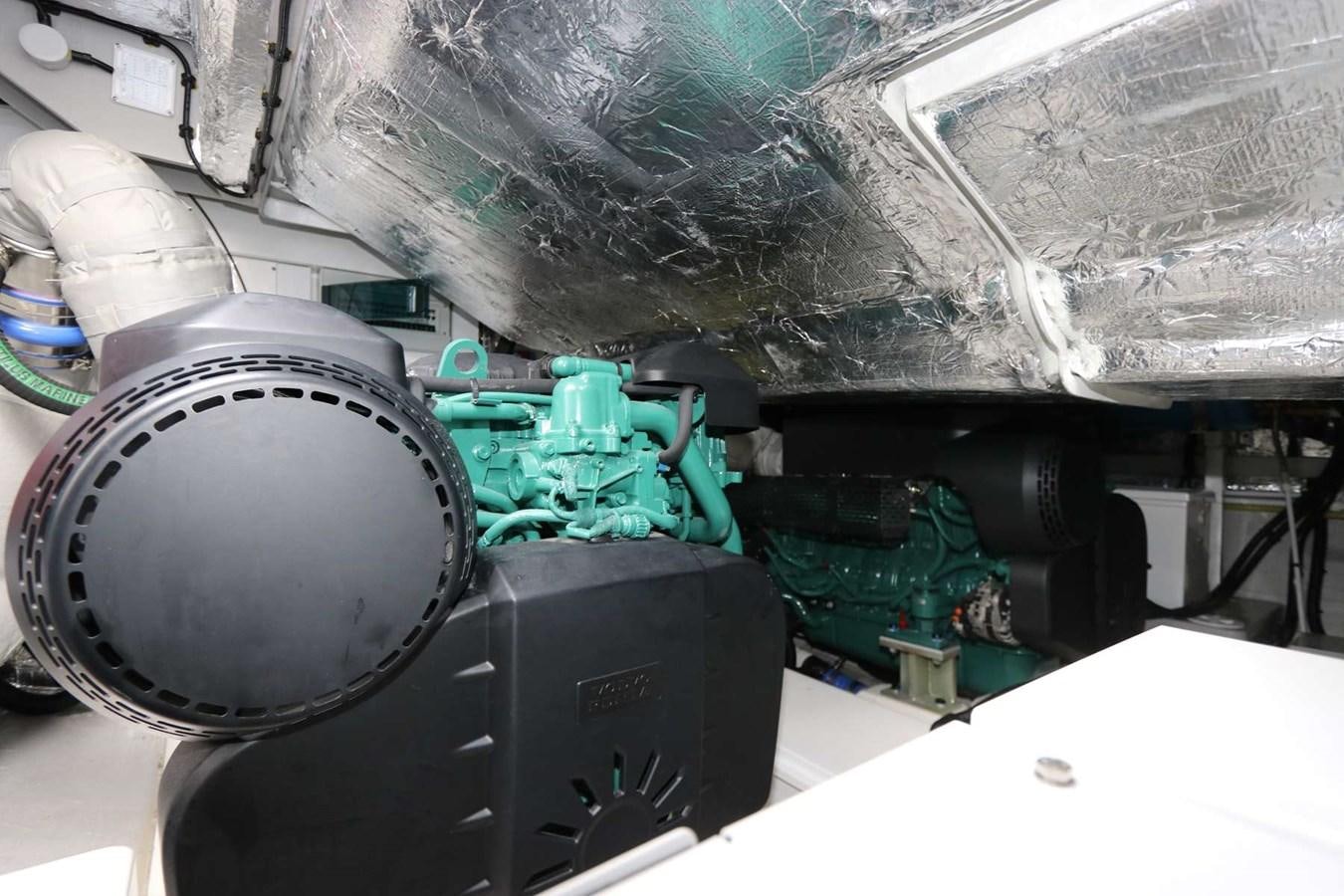 a close-up of a car engine aboard LYDIA SWAG Yacht for Sale