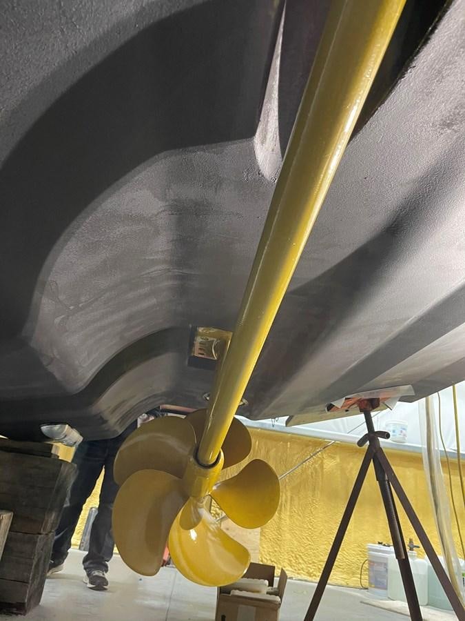 a large cylindrical object with a metal frame aboard LYDIA SWAG Yacht for Sale