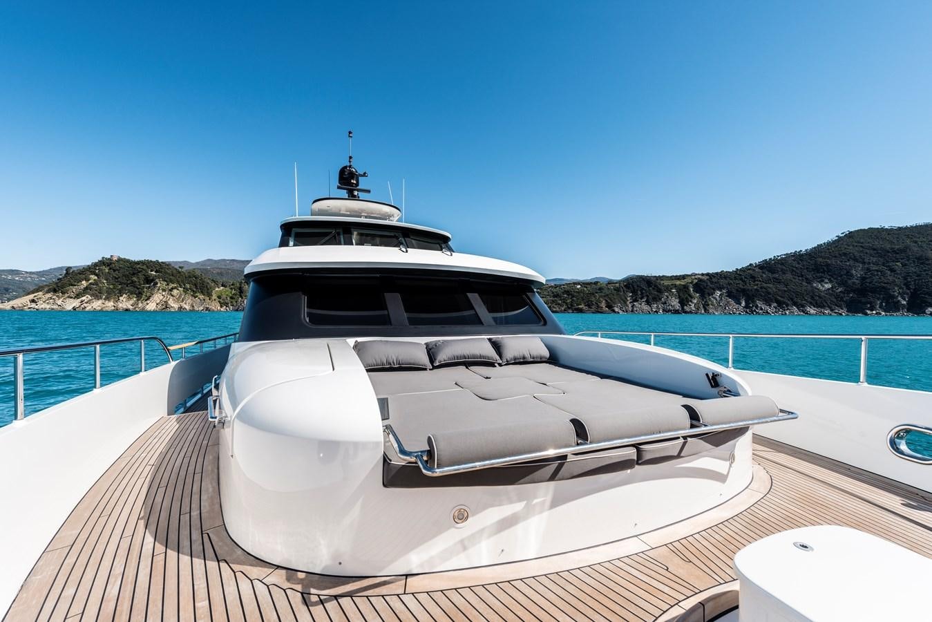 a boat on a dock aboard ARCHIPELAGO Yacht for Sale