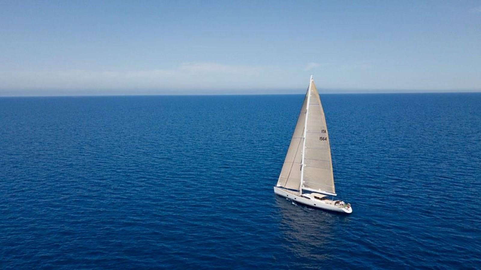 a sailboat in the ocean aboard STARFALL Yacht for Sale