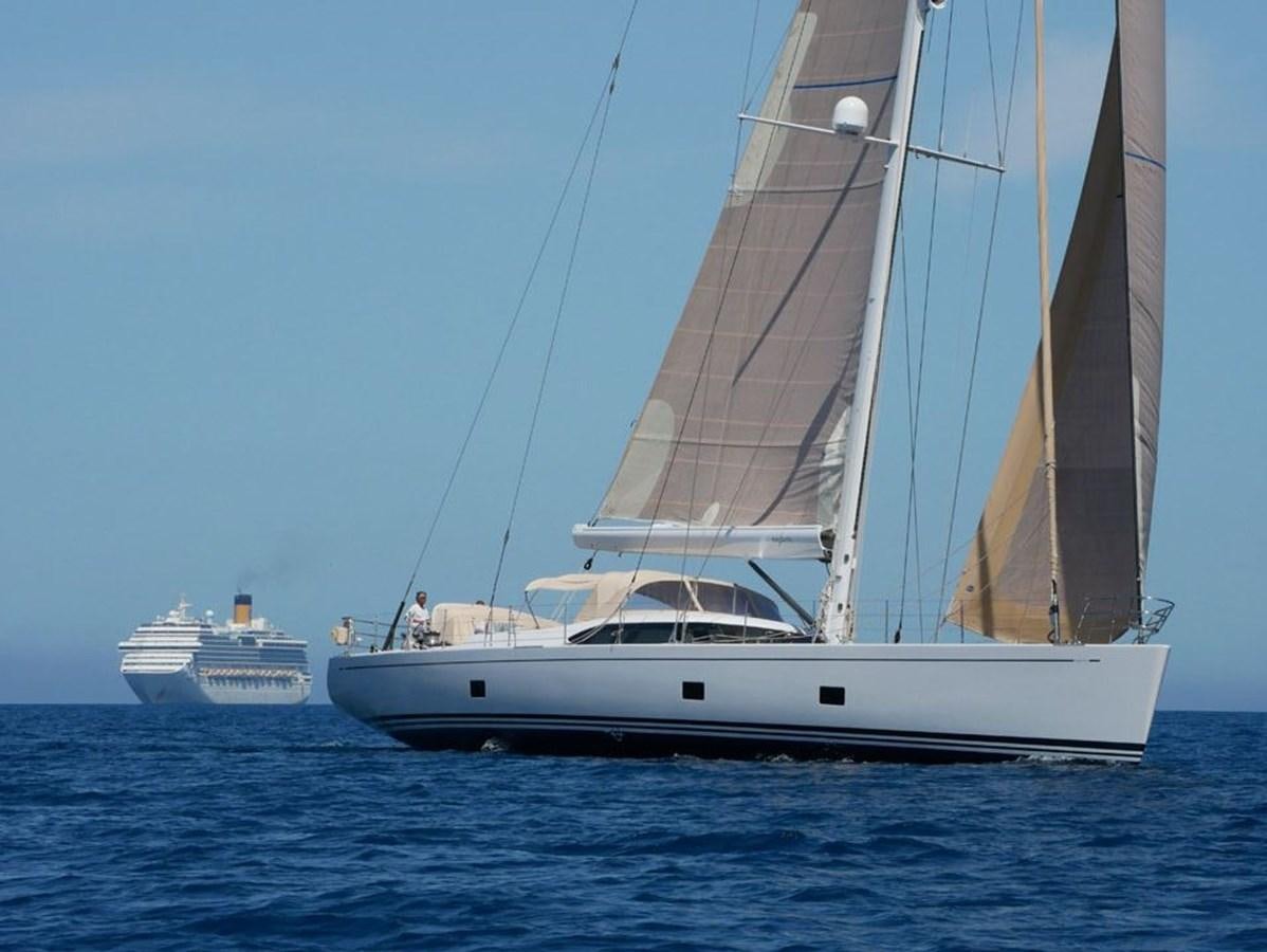 a sailboat on the water aboard STARFALL Yacht for Sale