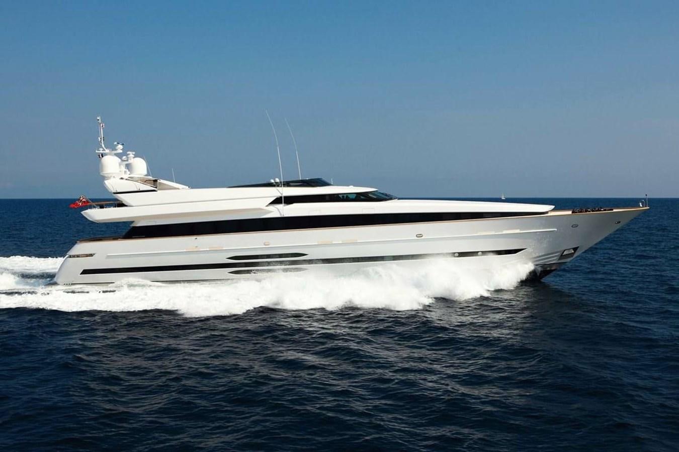 a white yacht in the water aboard BLINK Yacht for Sale