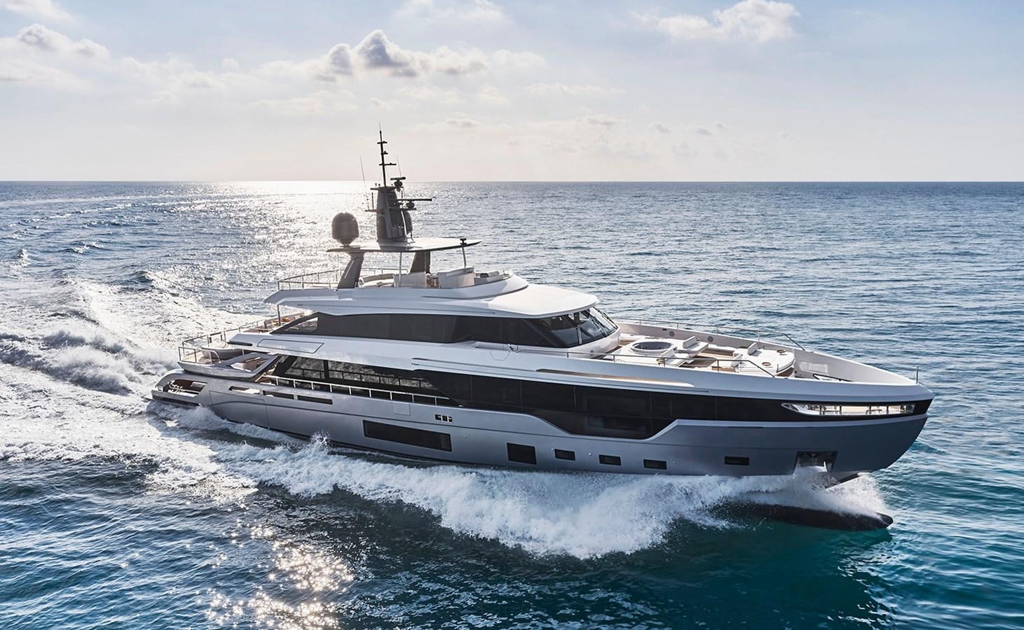 a large white yacht aboard AZIMUT GRANDE TRIDECK 38M Yacht for Sale
