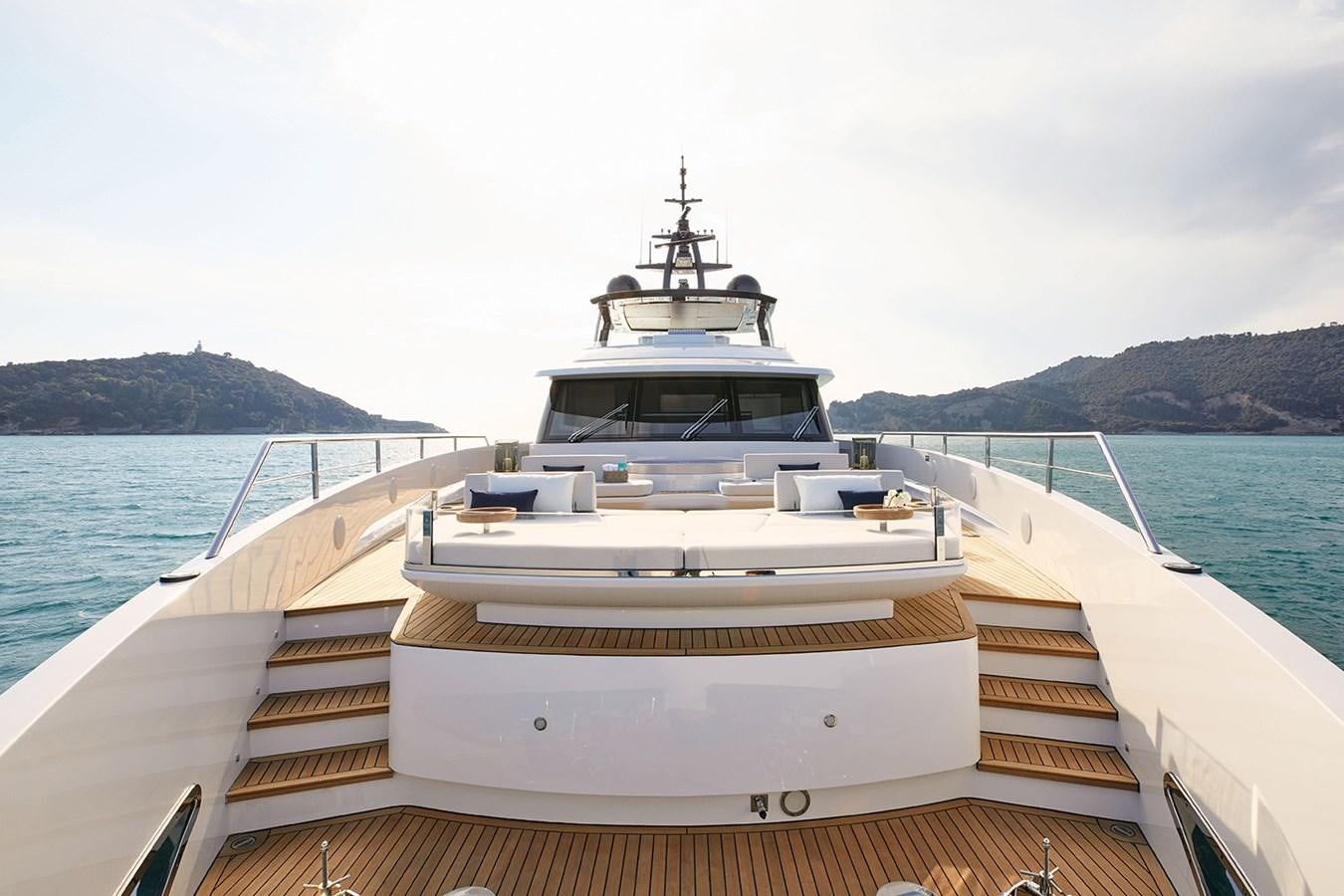 a boat on the water aboard AZIMUT GRANDE TRIDECK 38M Yacht for Sale